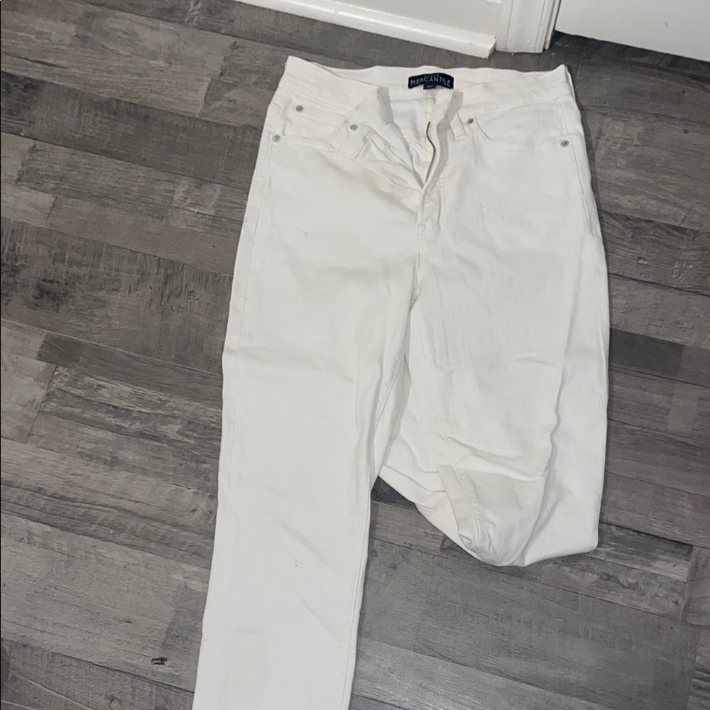 J. Crew White Denim Jeans
